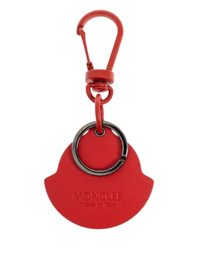 Moncler Logo-embossed Leather Keyring