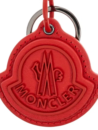 Moncler Logo-embossed Leather Keyring