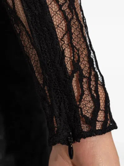 Balmain Lace High-neck Bodysuit