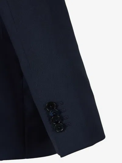 Scabal® Two-button Flap-pocket Suit In Blue