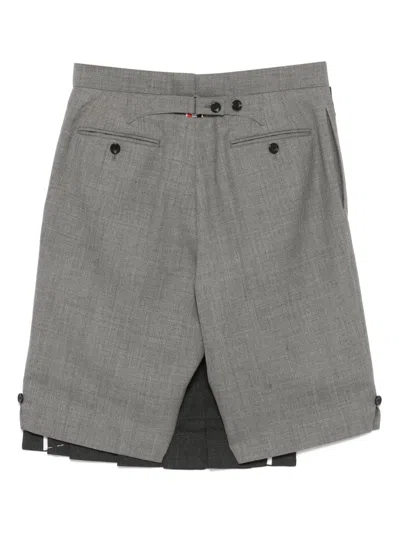 Thom Browne Adjustable-strap Skort In Gray