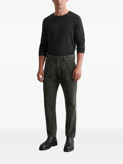 Marc O'polo Pleated Corduroy Trousers In Black