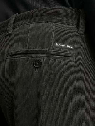 Marc O'polo Pleated Corduroy Trousers In Black