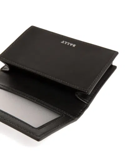 Bally Logo-embellish Leather Cardholder In Black