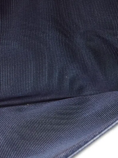 Pre-owned Ferragamo Vara Bow Chain Wallet In Blue