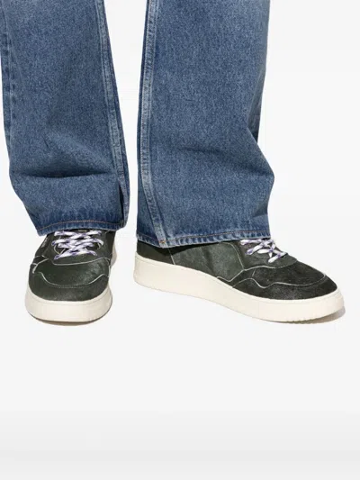 Autry Medalist Pony Hair Sneakers In Green