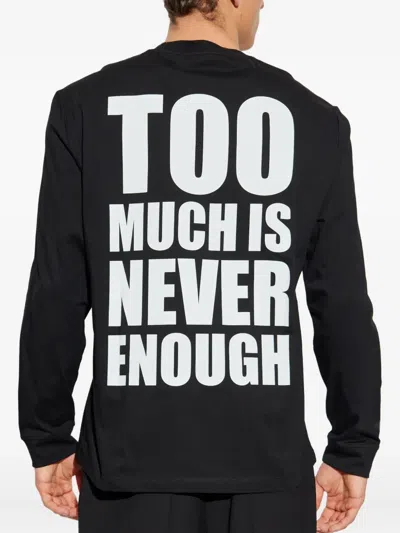 Versace Medusa Logo Long-sleeve T-shirt In Black