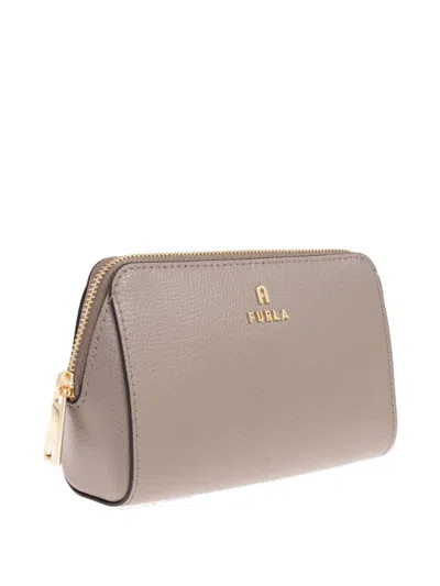 Furla Zip-top Leather Make-up Bag