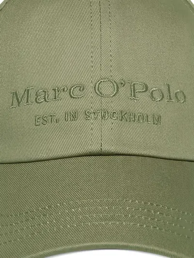 Marc O'polo Logo-embroidered Cap In Green