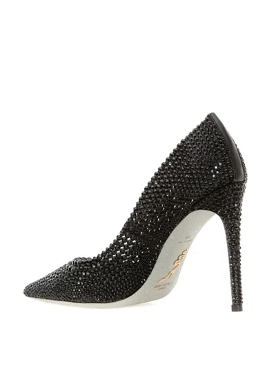 René Caovilla Crystal-embellished Pointed-toe Pumps