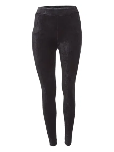Pre-owned Theory Velvet Leggings In Black