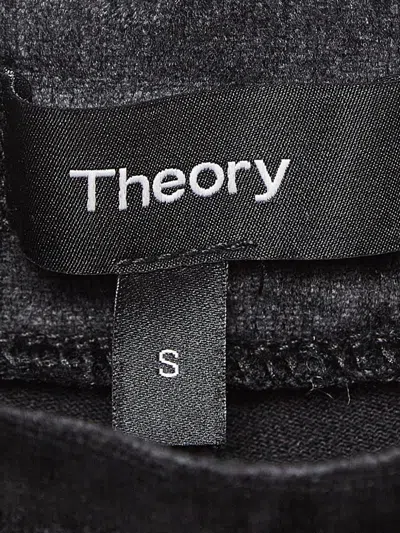 Pre-owned Theory Velvet Leggings In Black