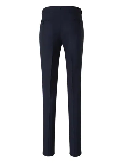 Scabal® Two-button Flap-pocket Suit In Blue