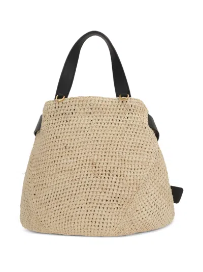 Loewe Mini Punch Hole Rafia-crochet Cross Body Bag