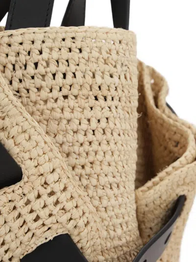 Loewe Mini Punch Hole Rafia-crochet Cross Body Bag