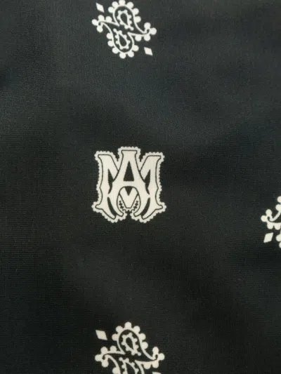 Amiri Patterned One Piece Swimsuit In Black