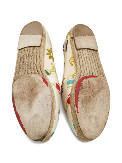 Pre-owned Christian Louboutin Nautical-emblem Flats