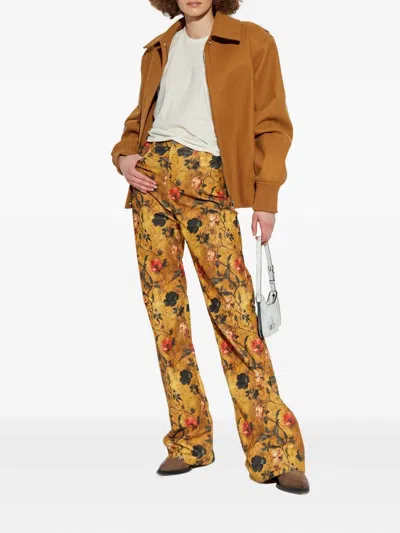 R13 Floral Pattern Track Pants
