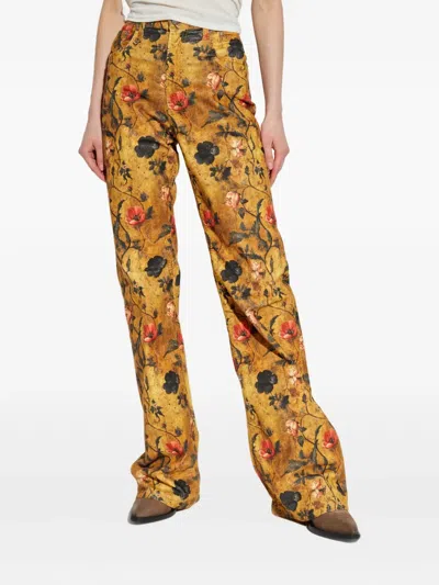 R13 Floral Pattern Track Pants
