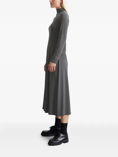Marc O'polo High-neck Long-sleeve Dress In Gray