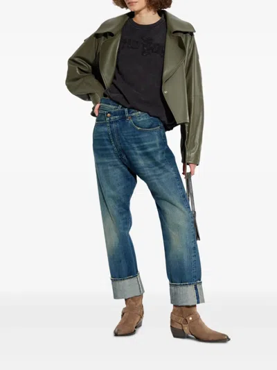 R13 Denim Trousers With Belt Loops