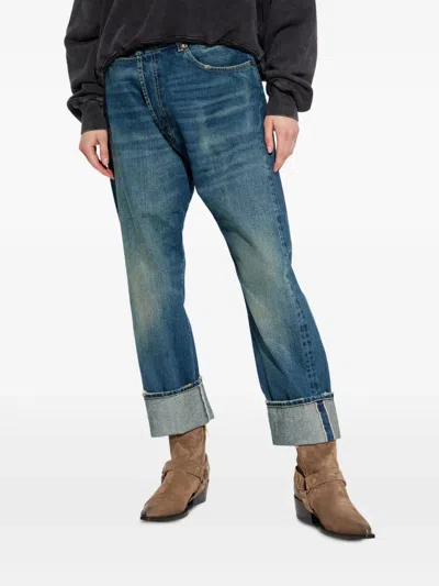 R13 Denim Trousers With Belt Loops