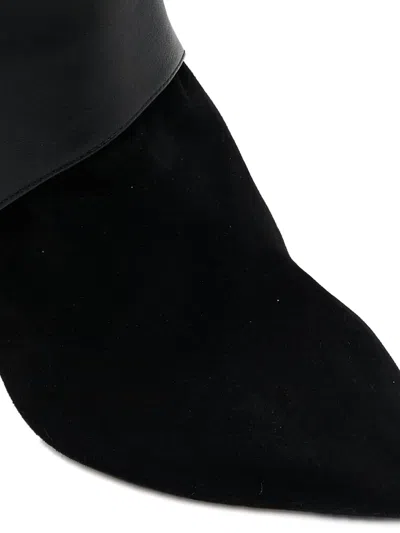Pre-owned Jimmy Choo Suede Heeled Boots In Black