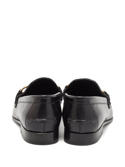 Pre-owned Burberry Leather Loafers In Black