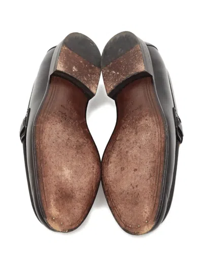 Pre-owned Burberry Leather Loafers In Black