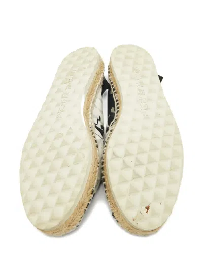 Pre-owned Pierre Hardy Geometric Canvas Espadrilles
