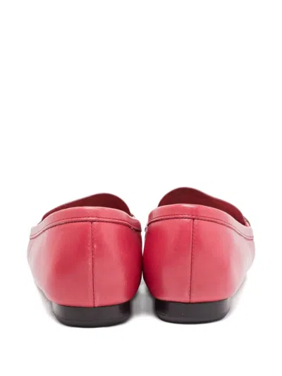 Pre-owned Ferragamo Leather Loafers In Pink