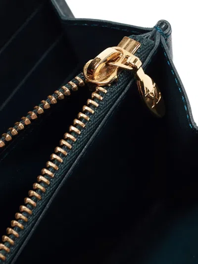 Pre-owned Louis Vuitton Patent Leather Monogram Wallet In Green