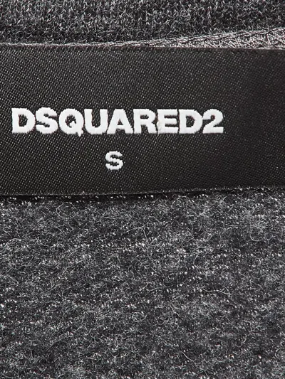 Pre-owned Dsquared2 Embroidered Cotton Sweatshirt In Gray