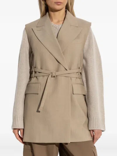 Sportmax Belted Wool Waistcoat