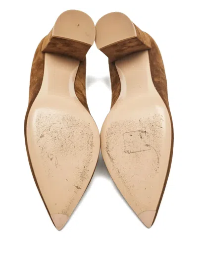 Pre-owned Gianvito Rossi Suede Block-heel Pumps