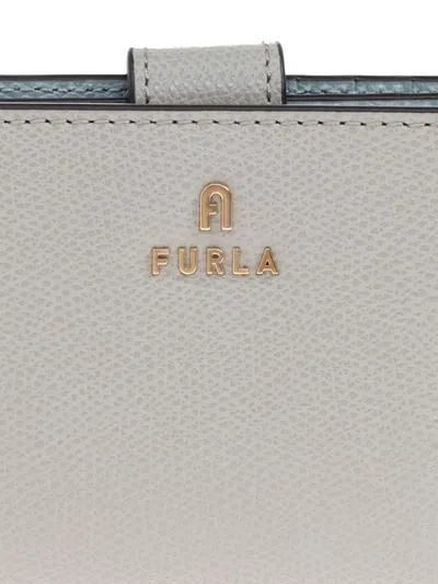 Furla Leather Bi-fold Wallet In Neutral