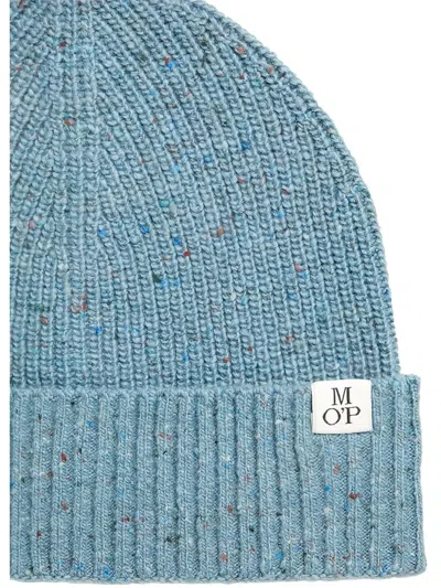 Marc O'polo Ribbed-knit Beanie In Blue