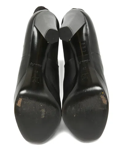 Pre-owned Louis Vuitton Monogram Platform Boots In Black
