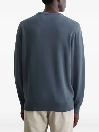 Marc O'polo Crew-neck Knitted Sweater In Blue