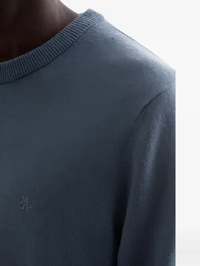 Marc O'polo Crew-neck Knitted Sweater In Blue