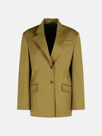 Attico Green Virgin Wool Blazer