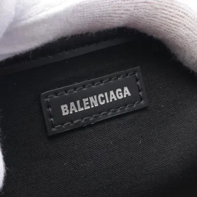 Pre-owned Balenciaga Black Ivory Canvas Pouch Tote Bag ()
