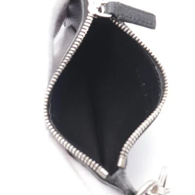 Pre-owned Balenciaga Black Leather Coin Purse/coin Case ()