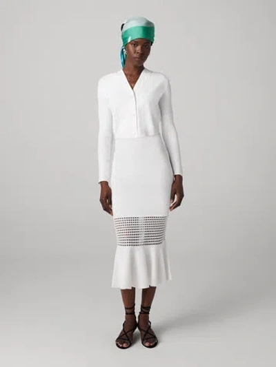 Diane Von Furstenberg Georgia Eyelet Knit Skirt