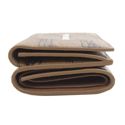 Pre-owned Balenciaga Brown Pvc Wallet (tri-fold) ()