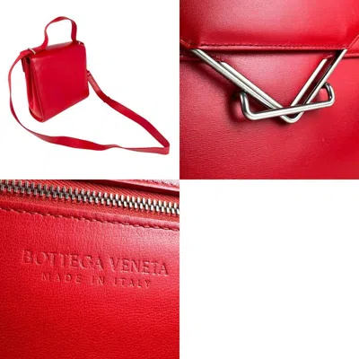 Pre-owned Bottega Veneta Red Color Leather Shoulder Bag ()