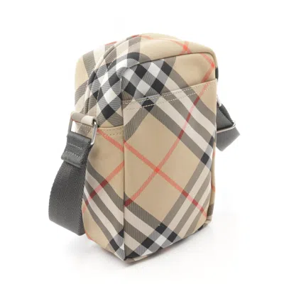 Pre-owned Burberry Beige Multi-color Canvas Shoulder Bag ()