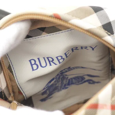 Pre-owned Burberry Beige Multi-color Canvas Shoulder Bag ()