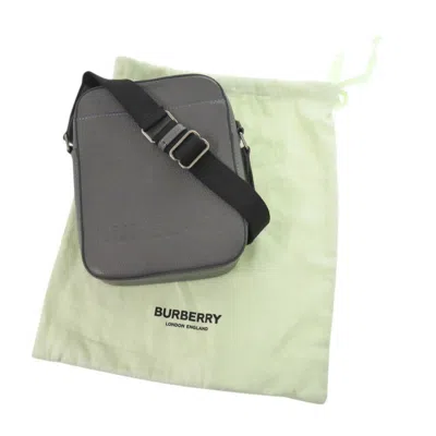 Pre-owned Burberry Gray Leather Shoulder Bag ()
