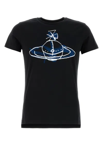 Vivienne Westwood Orb Print T-shirt In Black